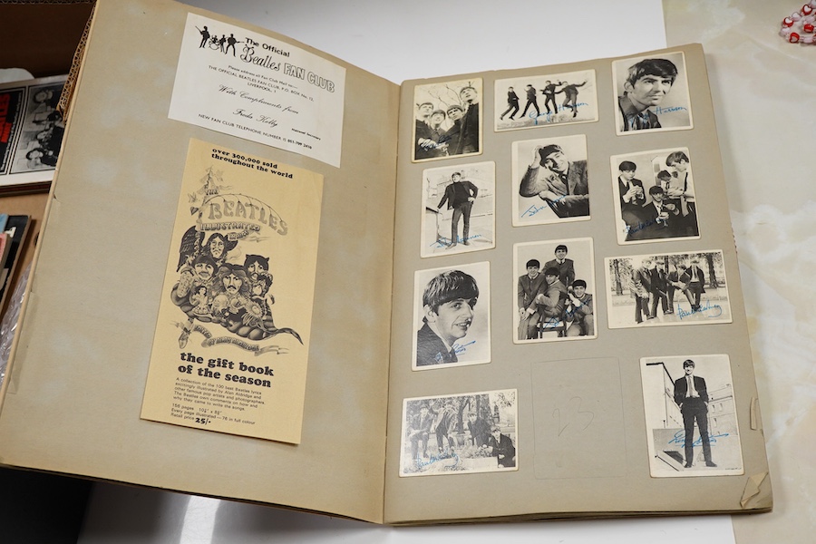 Paul and Linda McCartney autographs, scrapbooks, books, etc, Autographs collected by the vendor in the mid 1970's while Wings were rehearsing for a concert in Eastbourne, signed in ballpoint pen on a newspaper cutting re